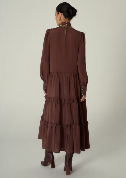 Vestido-Maxi-Midi-em-Crepe-de-Viscose-com-Babados-Giovana-MARROM-015-05533-PP