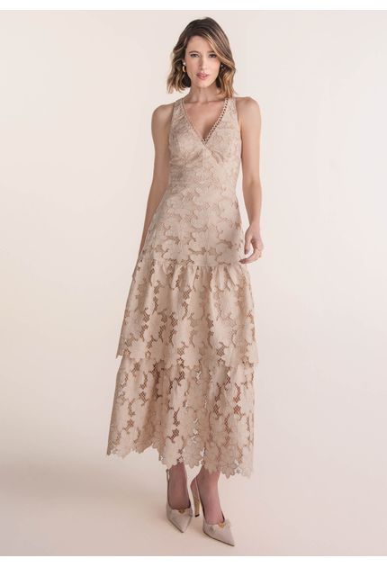Vestido-Maximidi-em-Guipure-Telado-com-Camadas-Samira-BEGE-003-05373-PP