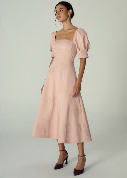 Vestido-Midi-em-Sarja-Estruturada-Gode-com-Mangas-Melani-ROSA-010-05481-PP