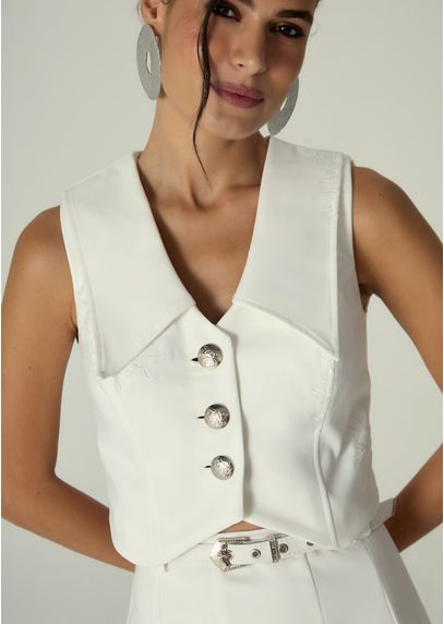 Colete-em-Sarja-Estruturada-Pespontada-Decote-V-Melani-OFF-WHITE-008-05470-PP