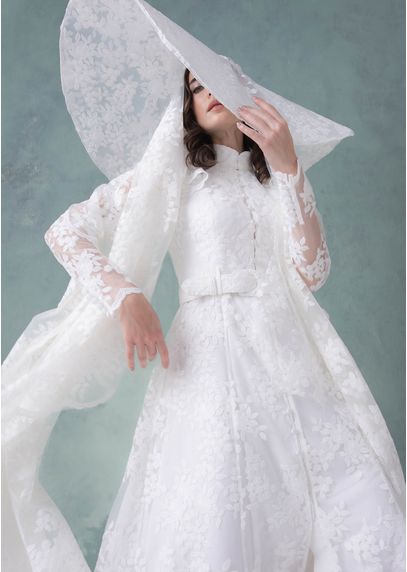 Vestido-de-Noiva-em-Renda-Manga-Longa-Roseta-Bridal