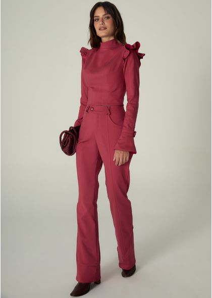 Calca-em-Sarja-Estruturada-Semi-Flare-Ashley-VERMELHO-013-05477-PP