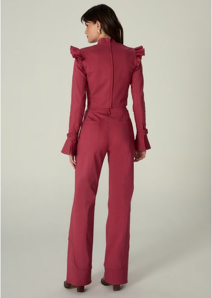 Calca-em-Sarja-Estruturada-Semi-Flare-Ashley-VERMELHO-013-05477-PP