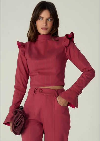 Cropped-em-Sarja-Estruturada-com-Mangas-Longas-Ashley-VINHO-042-05499-PP