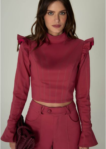 Cropped-em-Sarja-Estruturada-com-Mangas-Longas-Ashley-VINHO-042-05499-PP