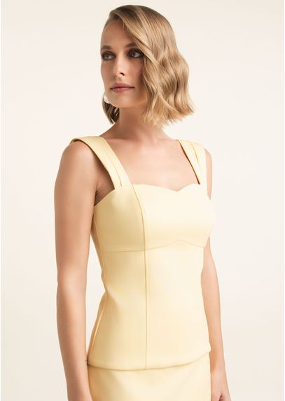 Blusa-em-Sarja-Estruturada-com-Alcas-Largas-Manu-AMARELO-014-05531-PP
