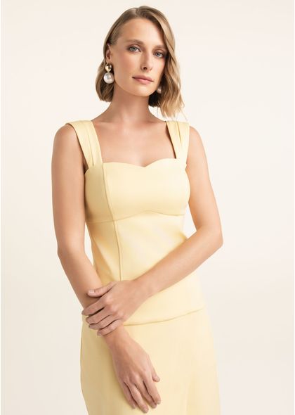 Blusa-em-Sarja-Estruturada-com-Alcas-Largas-Manu-AMARELO-014-05531-PP
