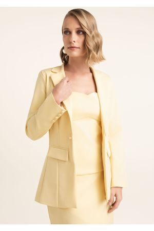 Blazer-em-Sarja-Estruturada-com-Botoes-Forrados-Manu-AMARELO-014-05504-PP