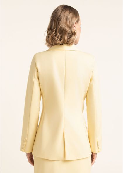 Blazer-em-Sarja-Estruturada-com-Botoes-Forrados-Manu-AMARELO-014-05504-P