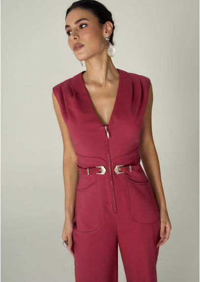 Macacao-em-Sarja-Estruturada-Reto-com-Ombreiras-Ashley-VERMELHO-013-05502-PP