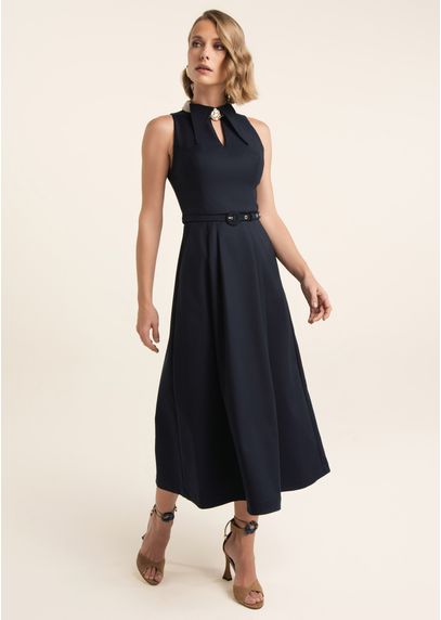 Vestido-Midi-em-Sarja-Estruturada-com-Gola-e-Cinto-Manu-MARINHO-036-05544-PP