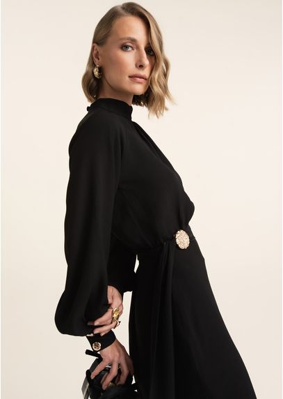 Vestido-Midi-em-Alfaiataria-com-Saia-Justa-Clarisse-PRETO-002-05547-PP