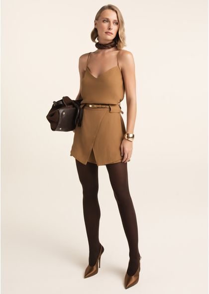 Shorts-Saia-em-Alfaiataria-Transpassado-com-Bolsos-Clarisse-MARROM-015-05546-PP