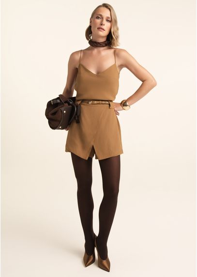 Shorts-Saia-em-Alfaiataria-Transpassado-com-Bolsos-Clarisse-MARROM-015-05546-PP