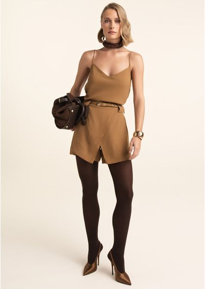 Shorts-Saia-em-Alfaiataria-Transpassado-com-Bolsos-Clarisse-MARROM-015-05546-PP