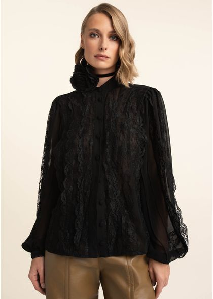 Camisa-em-Chiffon-com-Renda-e-Mangas-Bufante-Lizzy-PRETO-002-05497-PP
