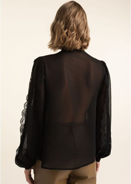 Camisa-em-Chiffon-com-Renda-e-Mangas-Bufante-Lizzy-PRETO-002-05497-PP