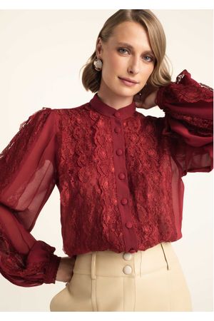 Camisa-em-Chiffon-com-Renda-e-Mangas-Bufante-Lizzy-VINHO-042-05497-PP
