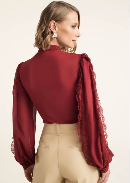 Camisa-em-Chiffon-com-Renda-e-Mangas-Bufante-Lizzy-VINHO-042-05497-PP