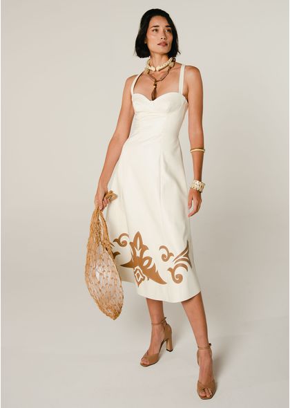 Vestido-Midi-em-Poliuretano-com-Decote-Coracao-Odilia-OFF-WHITE-008-05011-GG