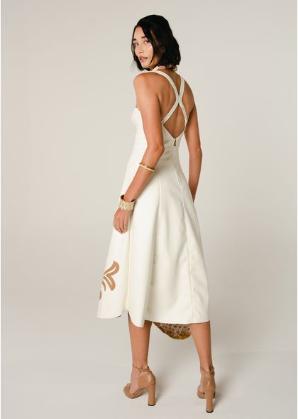 Vestido-Midi-em-Poliuretano-com-Decote-Coracao-Odilia-OFF-WHITE-008-05011-GG