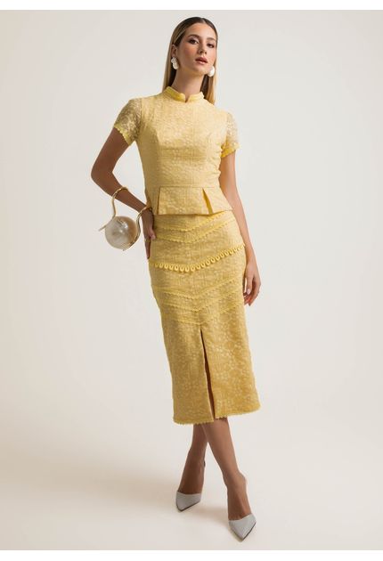 Saia-Midi-em-Organza-Bordada-com-Fenda-Luana-AMARELO-014-05548-PP