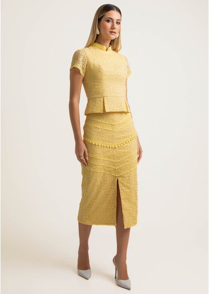 Saia-Midi-em-Organza-Bordada-com-Fenda-Luana-AMARELO-014-05548-PP