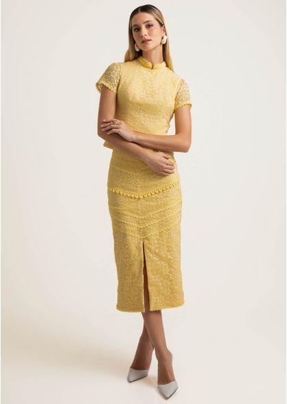 Saia-Midi-em-Organza-Bordada-com-Fenda-Luana-AMARELO-014-05548-PP