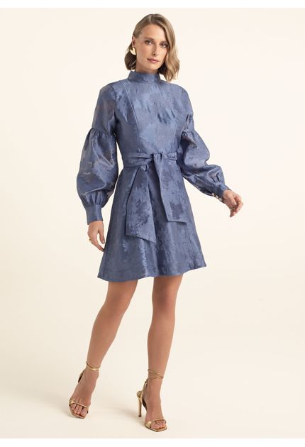 Vestido-Curto-em-Organza-Bordada-com-Mangas-Bufante-Lorena-AZUL-009-05562-PP