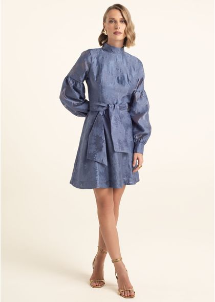Vestido-Curto-em-Organza-Bordada-com-Mangas-Bufante-Lorena-AZUL-009-05562-PP