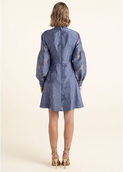 Vestido-Curto-em-Organza-Bordada-com-Mangas-Bufante-Lorena-AZUL-009-05562-PP