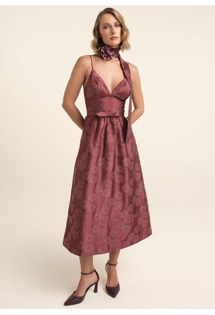 Vestido-Midi-em-Organza-Bordada-com-Cinto-Lorena-VINHO-042-05556-PP