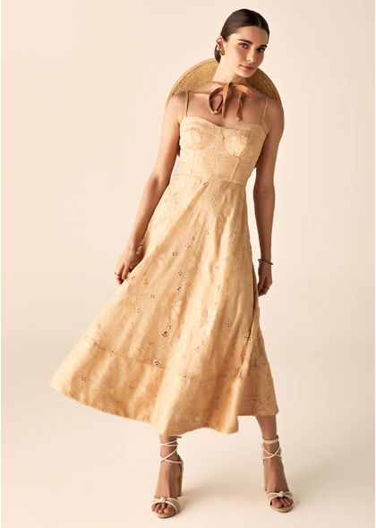 Vestido-Maximidi-em-Organza-Bordada-com-Decote-Coracao-Odete-BEGE-003-05337-PP