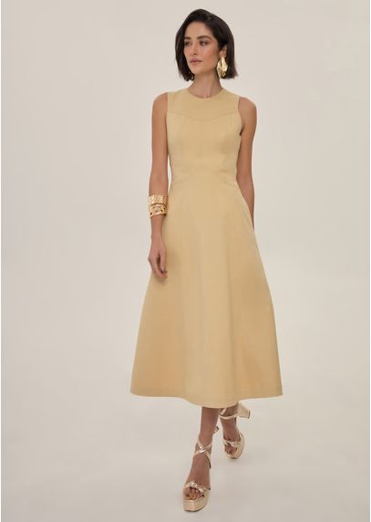 Vestido-Midi-em-Sarja-com-Recortes-Vidothy-BEGE-003-05582-PP