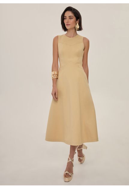 Vestido-Midi-em-Sarja-com-Recortes-Vidothy-BEGE-003-05582-PP
