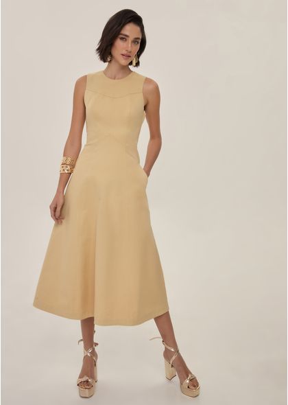 Vestido-Midi-em-Sarja-com-Recortes-Vidothy-BEGE-003-05582-PP