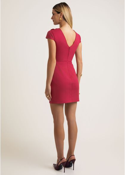 Vestido-Curto-em-Sarja-Estruturada-com-Bordado-Cerejeira-Kyoto-VINHO-042-05564-PP