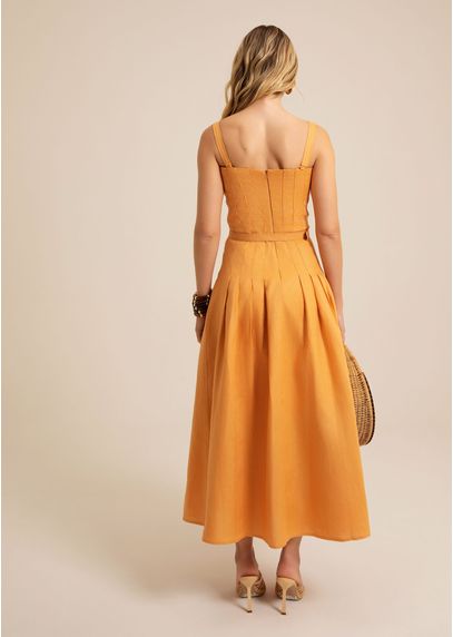Vestido-Midi-Evase-em-Linho-com-Pregas-Clementina-LARANJA-011-05453-PP