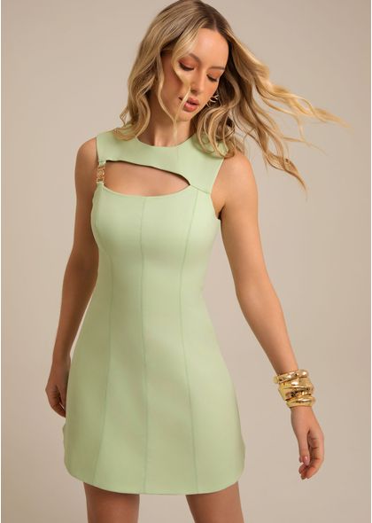 Vestido-Curto-em-Sarja-Estruturada-com-e-Fivela-Lateral-Cosmos-VERDE-004-05596-PP